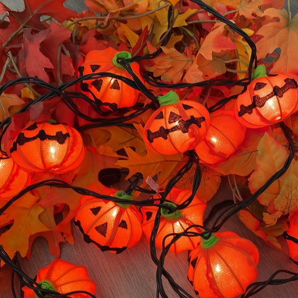 Other - 🎃Fabric Pumpkin Halloween string lights